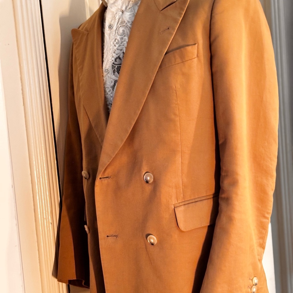 Dries Van Noten Tobacco Double-Breasted Blazer